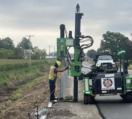 Highway Guardrails Installation